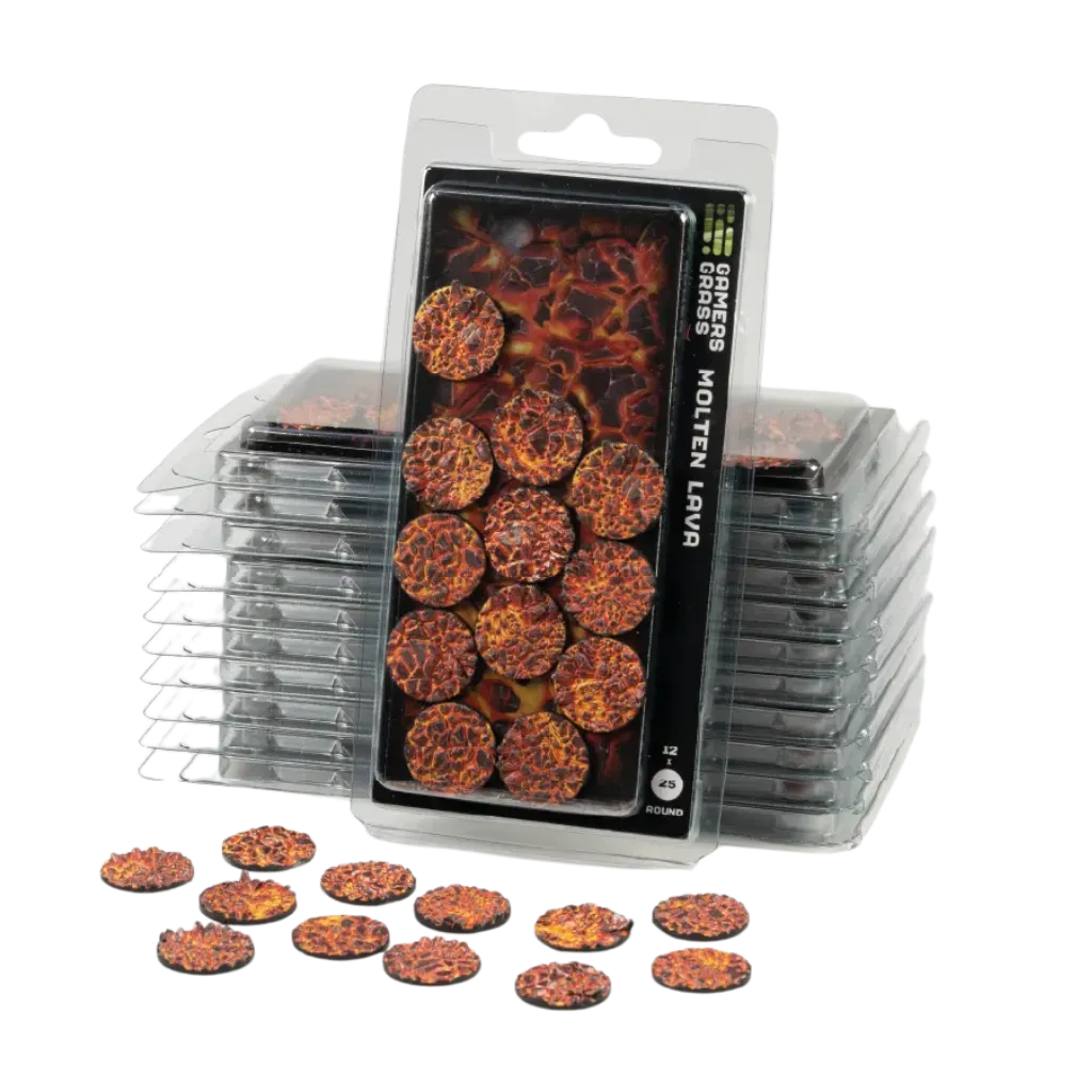 Molten Lava Round 25mm (x12)-Gamers Grass-Radaddel