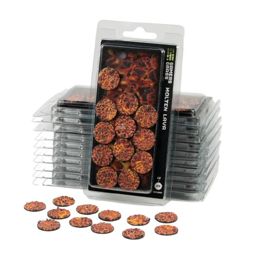 Molten Lava Round 25mm (x12)-Gamers Grass-Radaddel