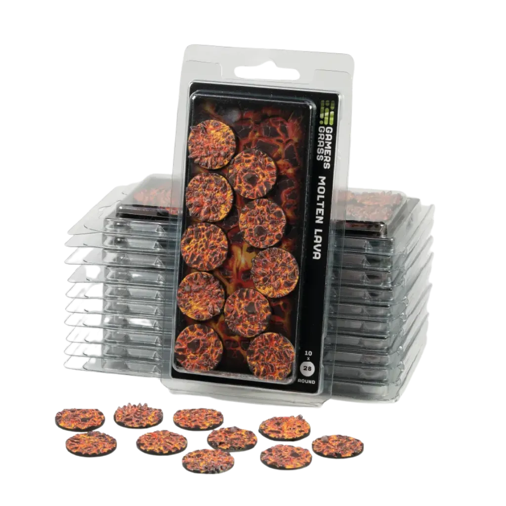 Molten Lava Round 28mm (x10)-Gamers Grass-Radaddel