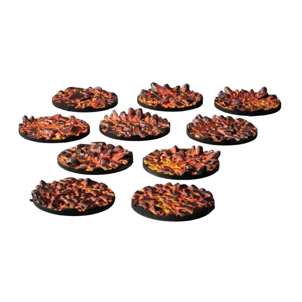 Molten Lava Round 28mm (x10)-Gamers Grass-Radaddel