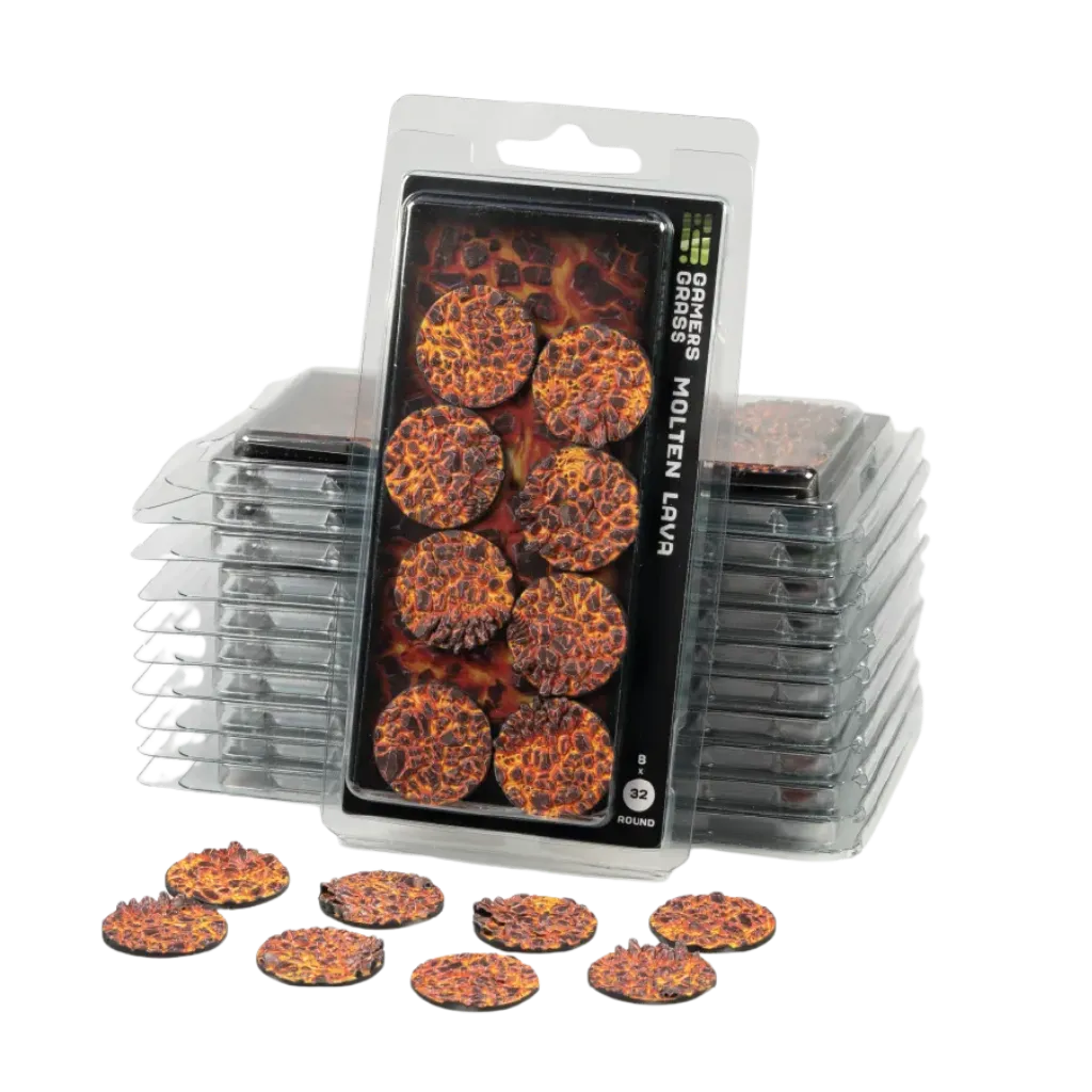 Molten Lava Round 32mm (x8)-Gamers Grass-Radaddel