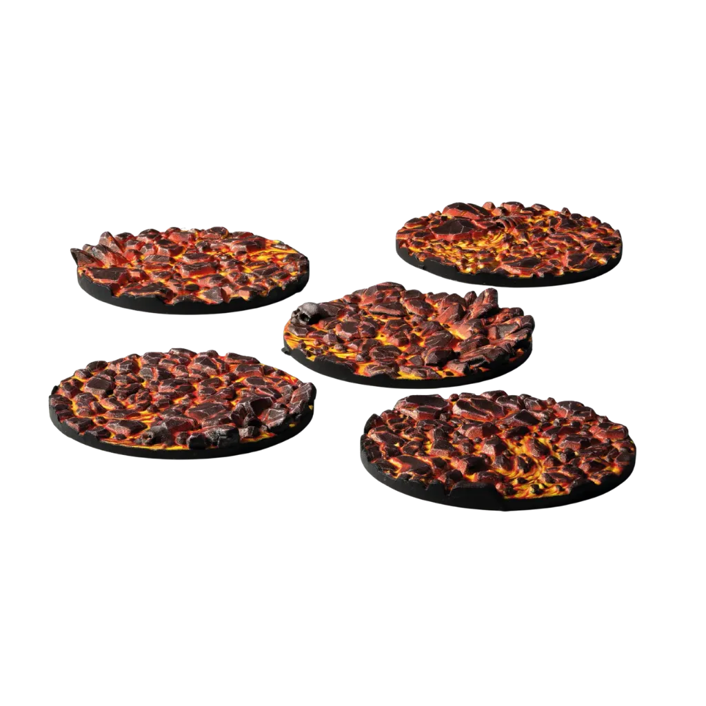 Molten Lava Round 40mm (x5)-Gamers Grass-Radaddel