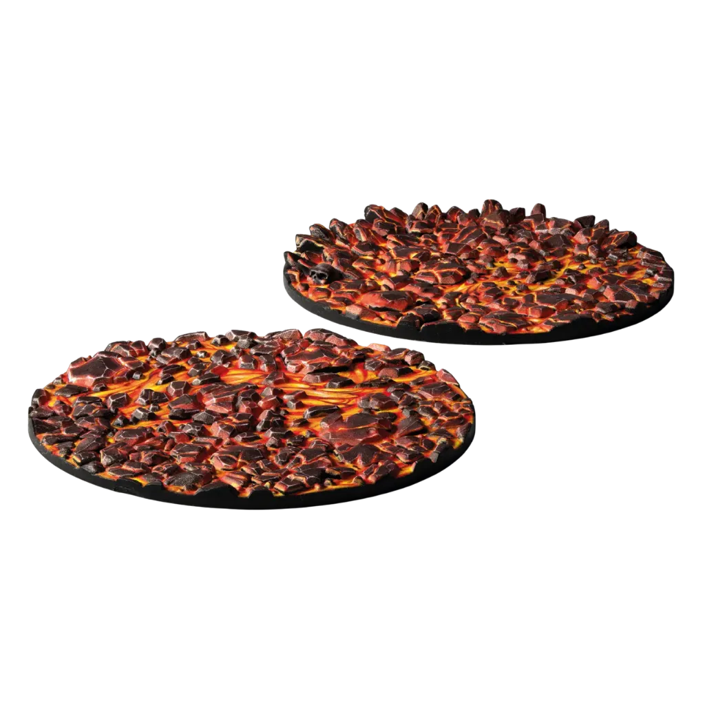 Molten Lava Round 60mm (x2)-Gamers Grass-Radaddel