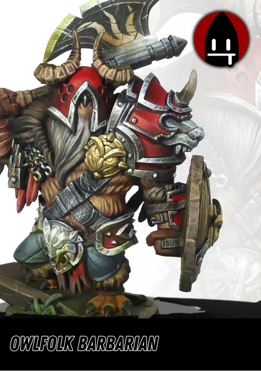 Owlfolk Barbarian-Pasch Spiele-Radaddel