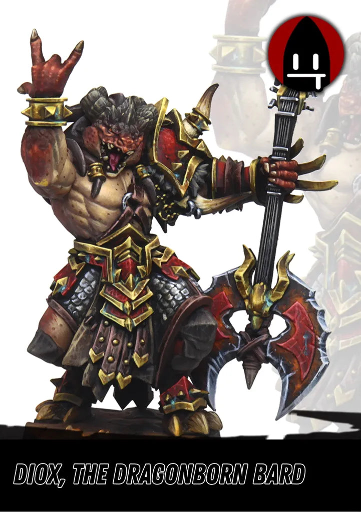 Diox, the Dragonborn Bard-Pasch Spiele-Radaddel