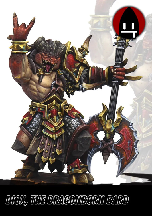 Diox, the Dragonborn Bard-Pasch Spiele-Radaddel