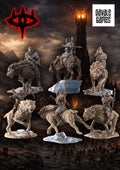 Morlok Orks Wolfreiter (6 Minis)-Pasch Spiele-Radaddel