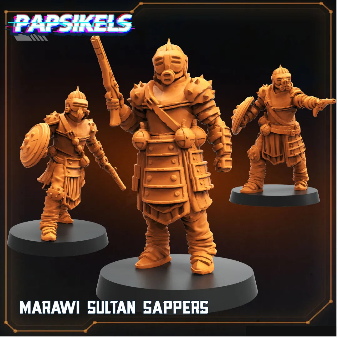 Marawi Sultan Sappers (3 Minis)-Pasch Spiele-Radaddel