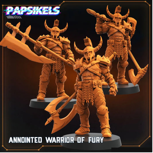 Annointed Warriors of Fury (3 Minis)-Pasch Spiele-Radaddel