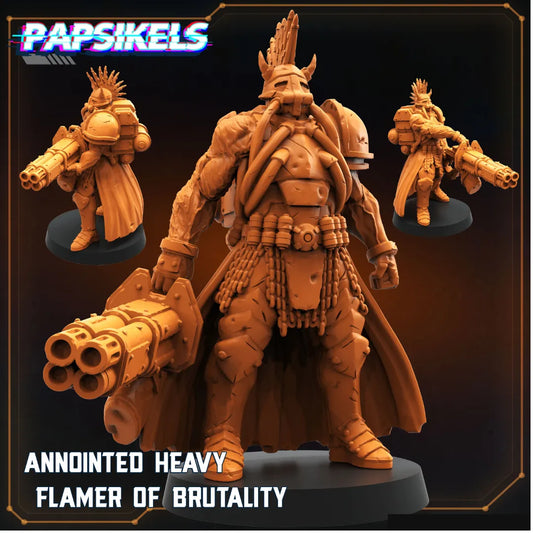 Annointed Heavy Flamer of Brutality (3 Minis)-Pasch Spiele-Radaddel