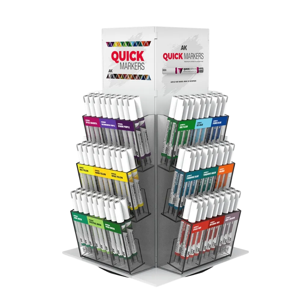Quick Markers Rotating Display-AK-Interactive-Radaddel