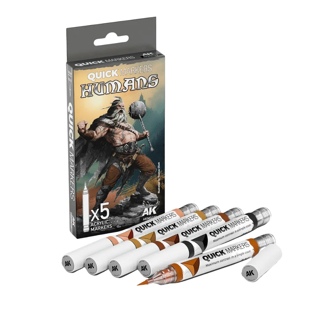 AK Quick Marker Humans Set-AK-Interactive-Radaddel