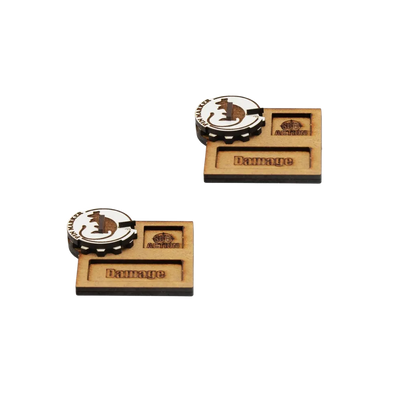 Bolt Action MDF Vehicle Pin Markers - British 8th Army-Warlord Games-Radaddel