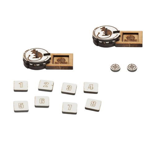 Bolt Action MDF Artillery Zeroing in Markers - British 8th Army-Warlord Games-Radaddel