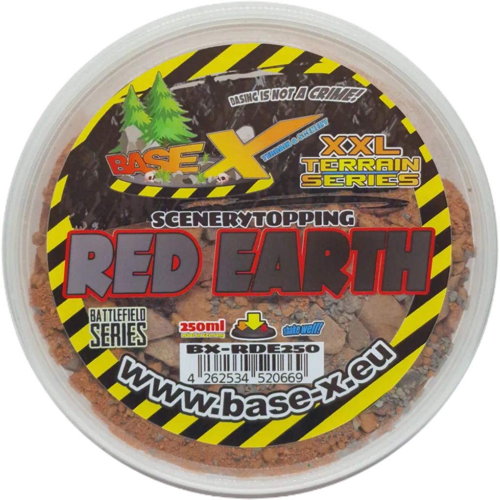 SCENERYTOPPING: RED EARTH (250ml) (battlefield series)-Base X Terrain & Scenery-Radaddel