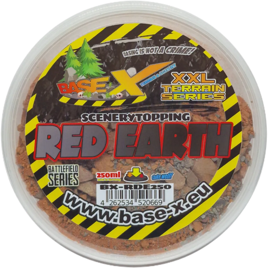SCENERYTOPPING: RED EARTH (250ml) (battlefield series)-Base X Terrain & Scenery-Radaddel