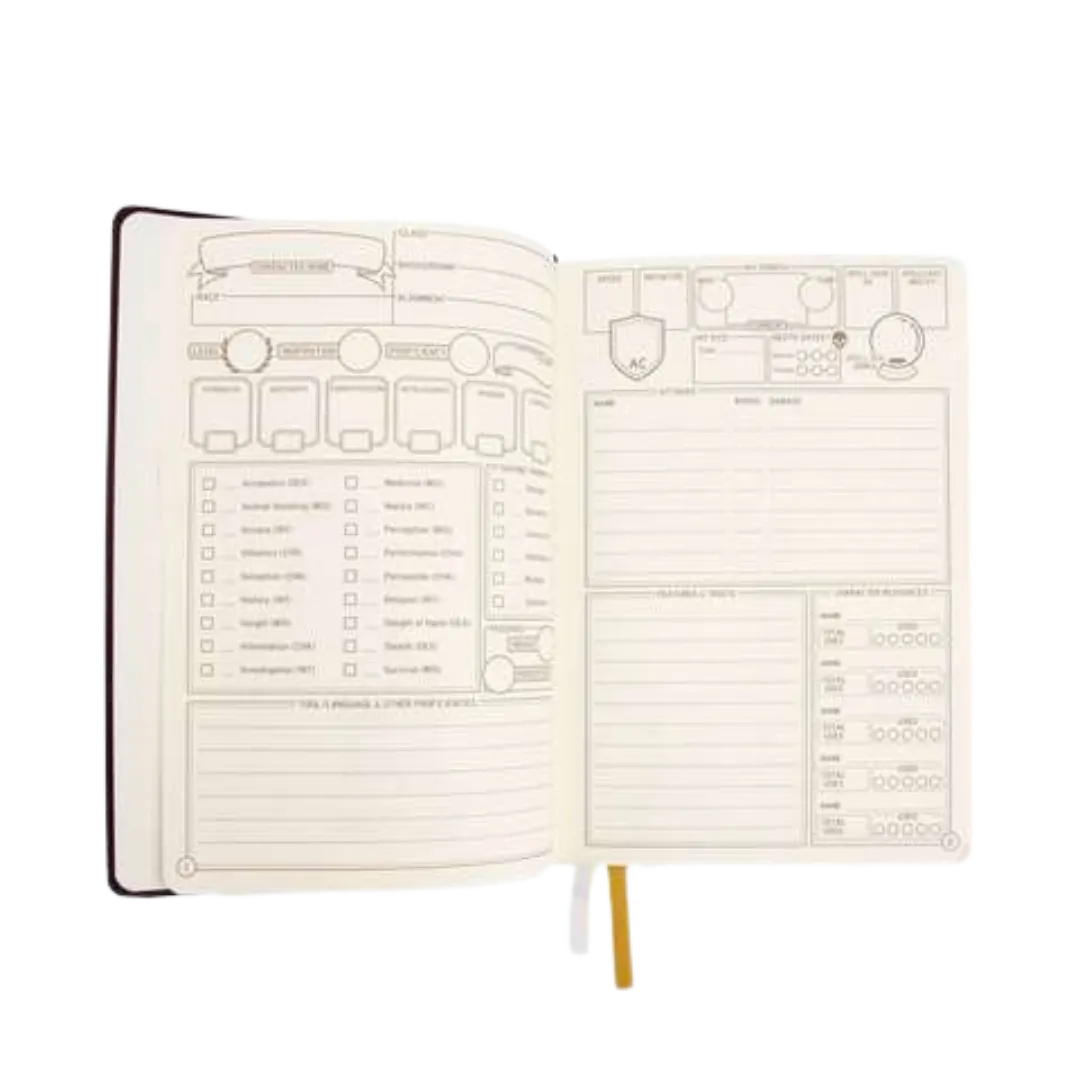 DnD 5e Player Journal - Black-GlassStaff B.V.-Radaddel