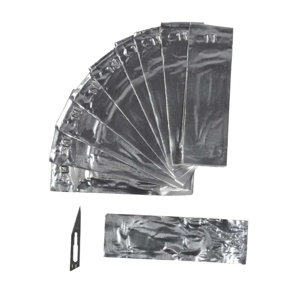 Straight Blades for Scalpel Handle AK9545 (10 pcs.)-AK-Interactive-Radaddel