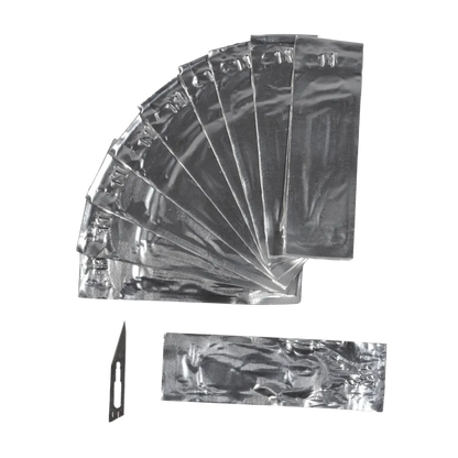 Straight Blades for Scalpel Handle AK9545 (10 pcs.)-AK-Interactive-Radaddel