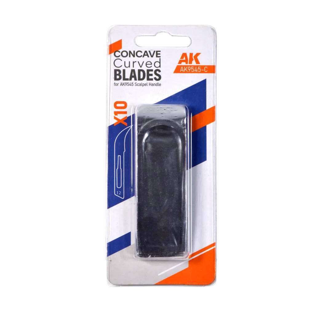 Extra Curved Blades for Scalpel Handle AK9545 (10 pcs.)-AK-Interactive-Radaddel