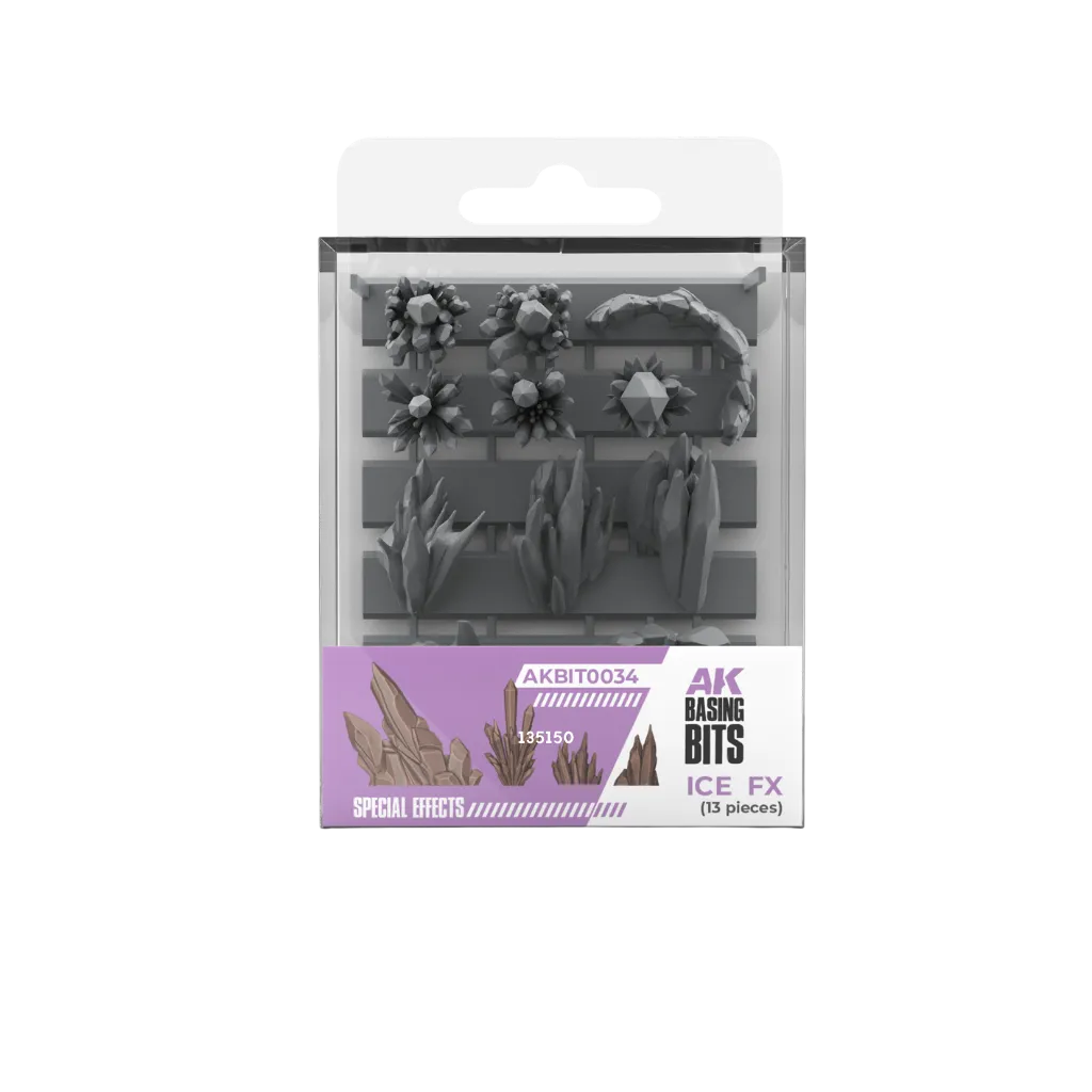 Ice Fx - Basing Bits (13 Teile)-AK-Interactive-Radaddel