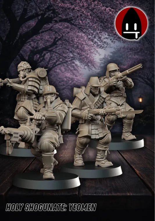 Holy Shogunate: Yeomen (4 Modelle)-Pasch Spiele-Radaddel