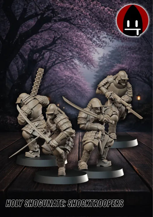 Holy Shogunate: Shocktroopers (4 Modelle)-Pasch Spiele-Radaddel