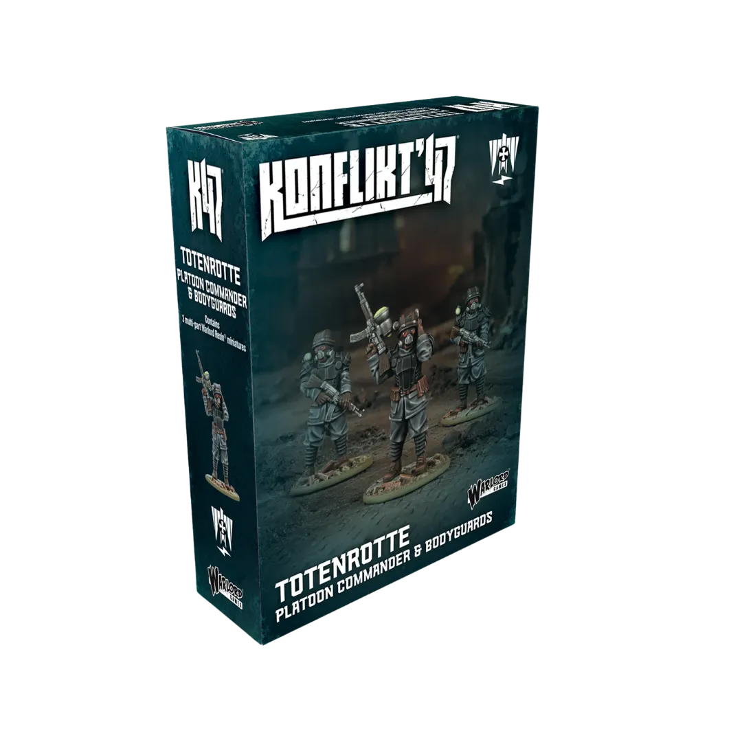 Konflikt '47 Axis Totenrotte Platoon Commander & Bodyguard-Warlord Games-Radaddel