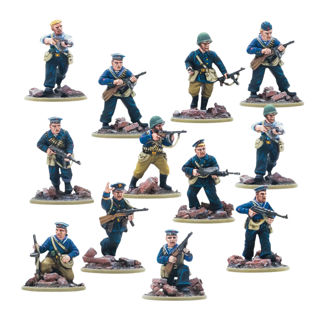 Soviet Naval Brigade Veteran Squad-Warlord Games-Radaddel