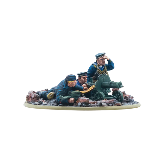 Soviet Naval Brigade Medium Machine Gun Team-Warlord Games-Radaddel