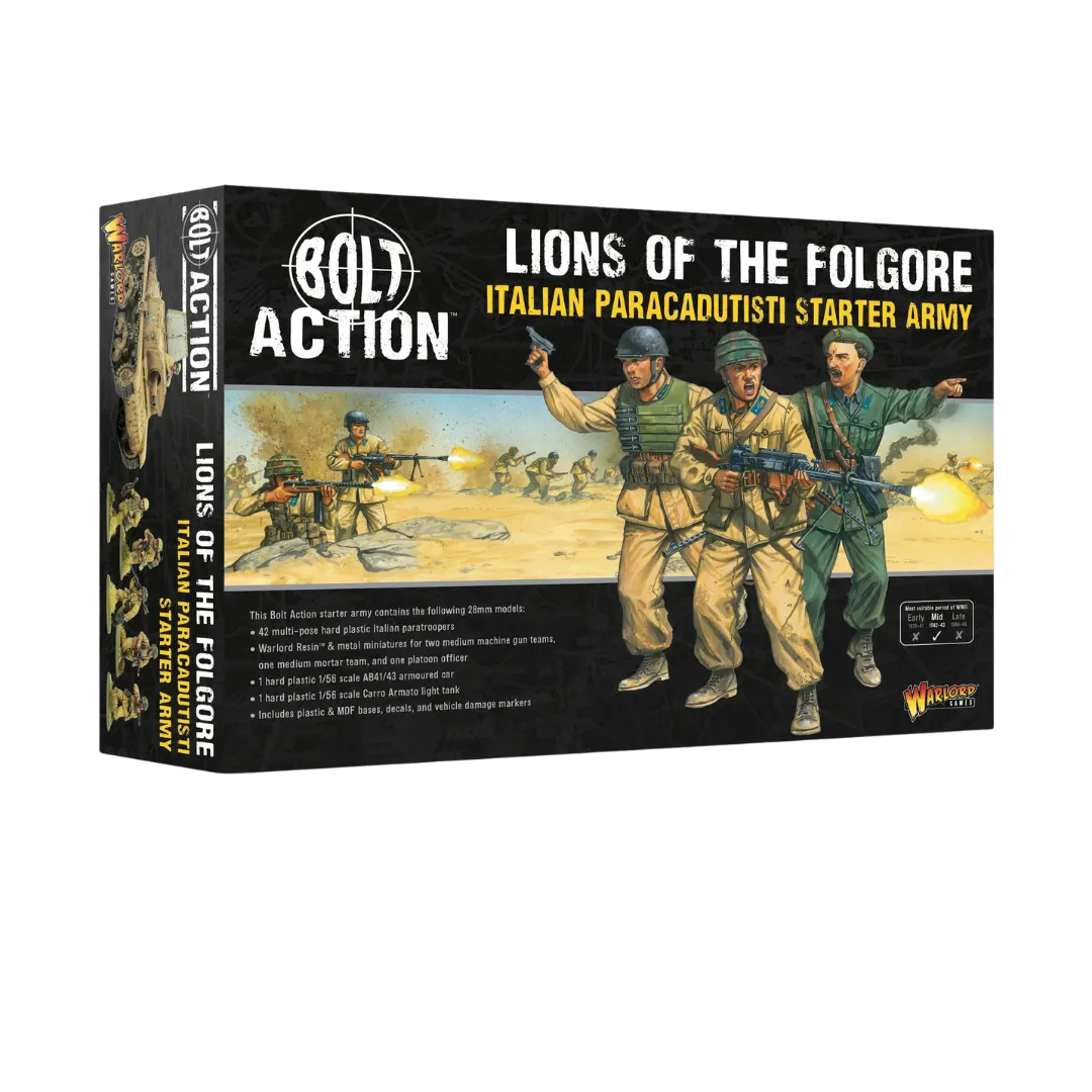Lions of the Folgore - Italian Paracadutisti Starter Army-Warlord Games-Radaddel