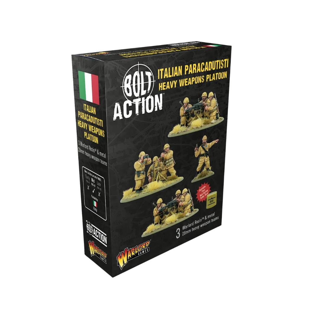 Italian Paracadutisti Heavy Weapons Platoon-Warlord Games-Radaddel