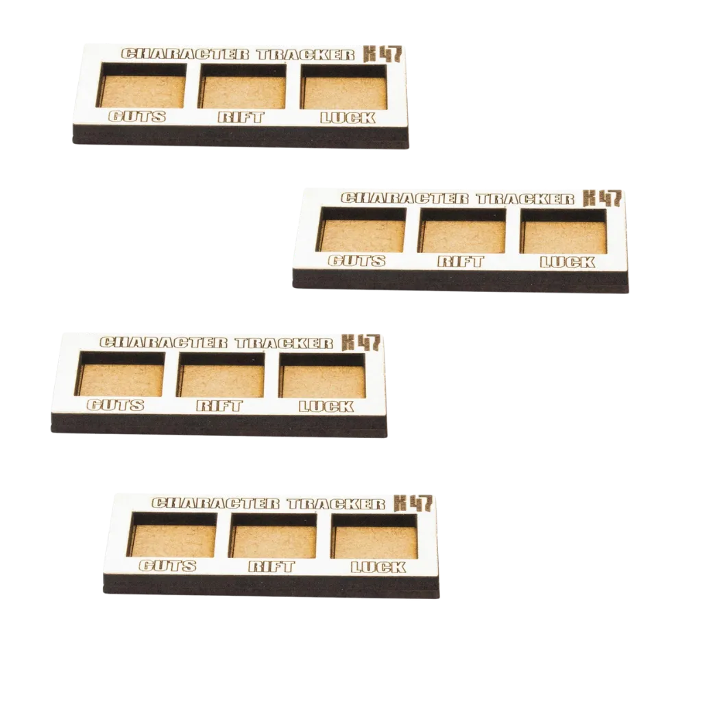 Konflikt '47 MDF Hero Stat Trackers-Warlord Games-Radaddel