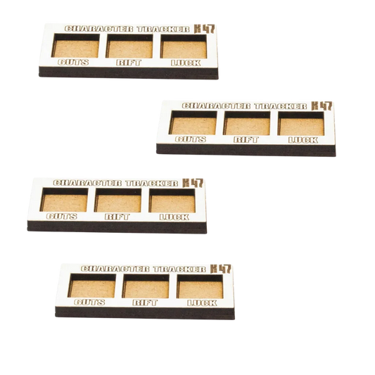 Konflikt '47 MDF Hero Stat Trackers-Warlord Games-Radaddel