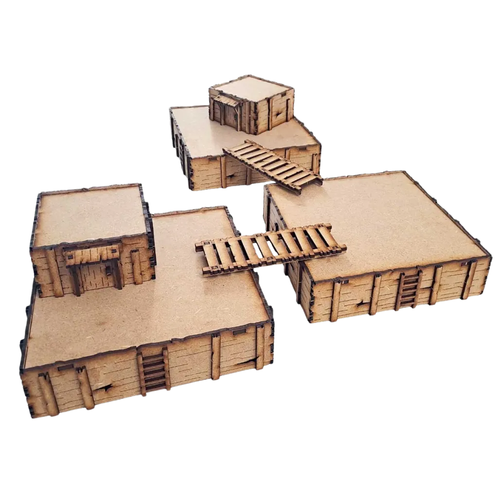 MDF Terrain Trench Concrete-PWork Wargames-Radaddel