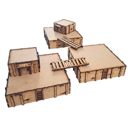 MDF Terrain Trench Concrete-PWork Wargames-Radaddel