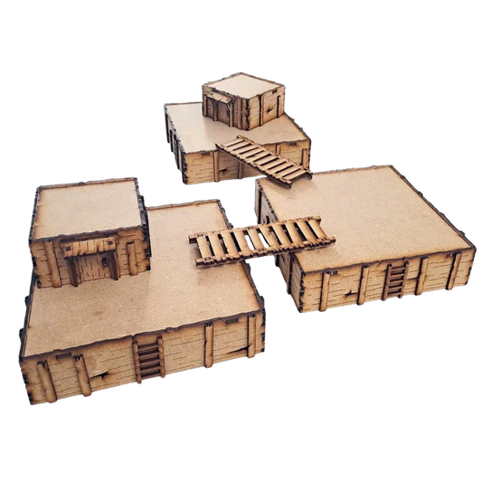 MDF Terrain Trench Concrete-PWork Wargames-Radaddel