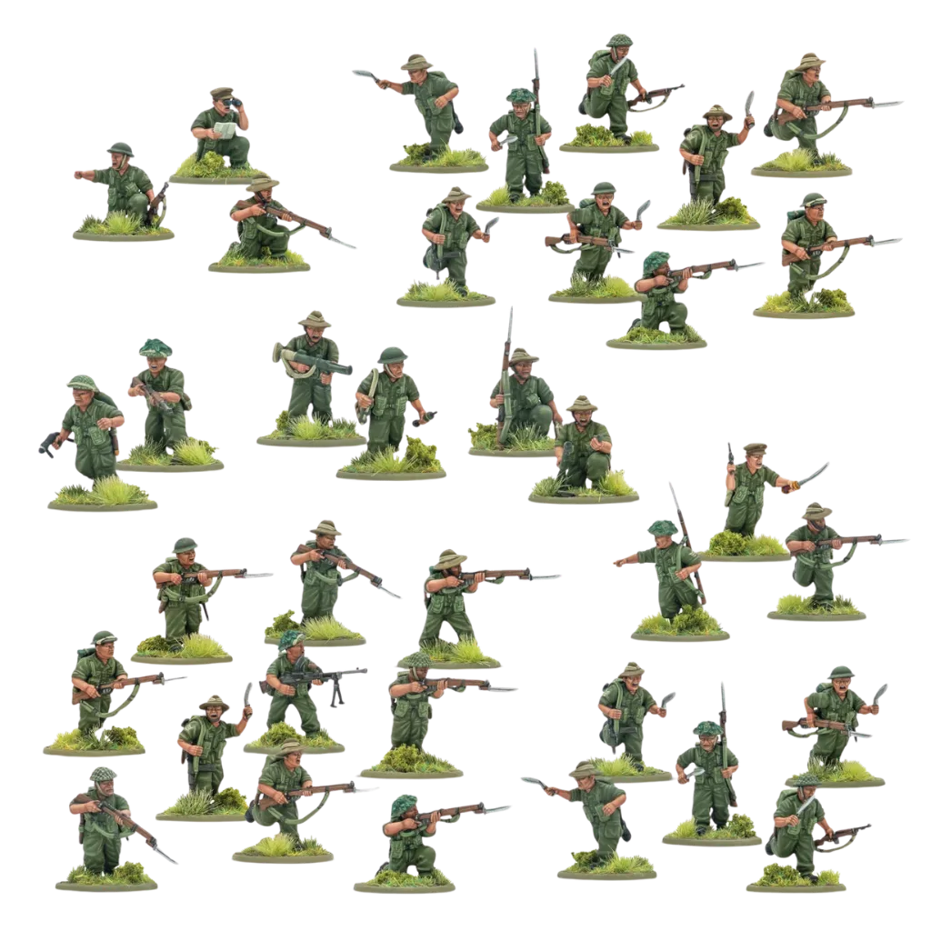 Gurkha Infantry Platoon-Warlord Games-Radaddel