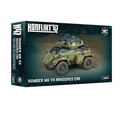 Konflikt '47 British Commonwealth Humber Armoured Car MK VII-Warlord Games-Radaddel