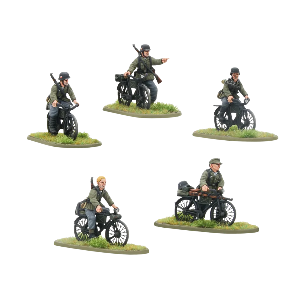 Early War German Infantry on Bicycles-Warlord Games-Radaddel