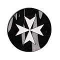 40mm Metal Coin - Knights Templar | Black