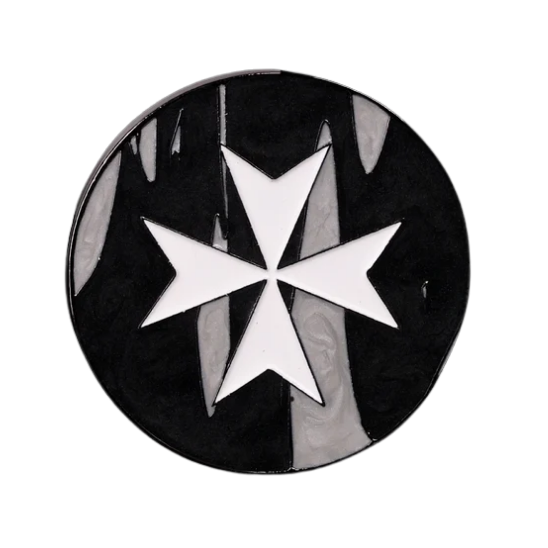 40mm Metal Coin - Knights Templar | Black