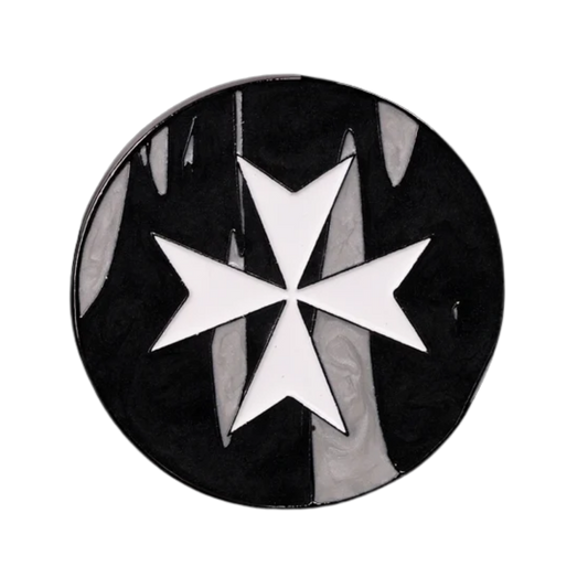 40mm Metal Coin - Knights Templar | Black