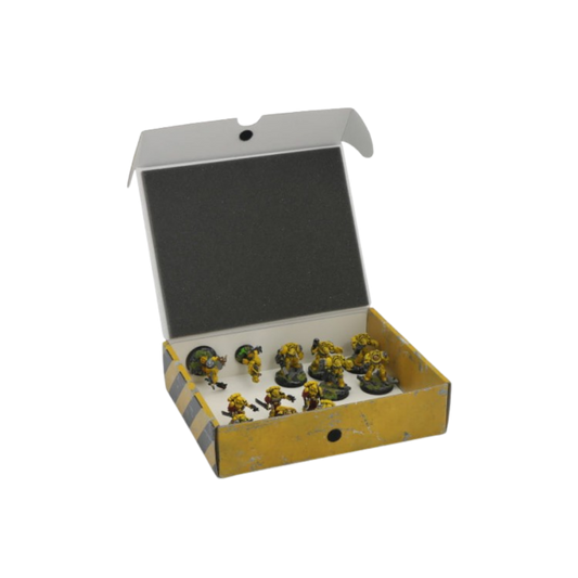 Half-size Small Box for magnetically-based miniatures + metal plate on the insid