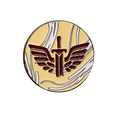 40mm Metal Coin - Broken Angels-Baron of Dice-Radaddel