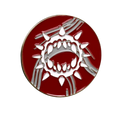 40mm Metal Coin - Carnage - White-Baron of Dice-Radaddel
