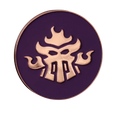 40mm Metal Coin - Demonic Forges-Baron of Dice-Radaddel