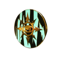 40mm Metal Coin - Eye of Chaos - Aquamarine-Baron of Dice-Radaddel