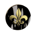 40mm Metal Coin - Fleur De Lis | Heritage-Baron of Dice-Radaddel