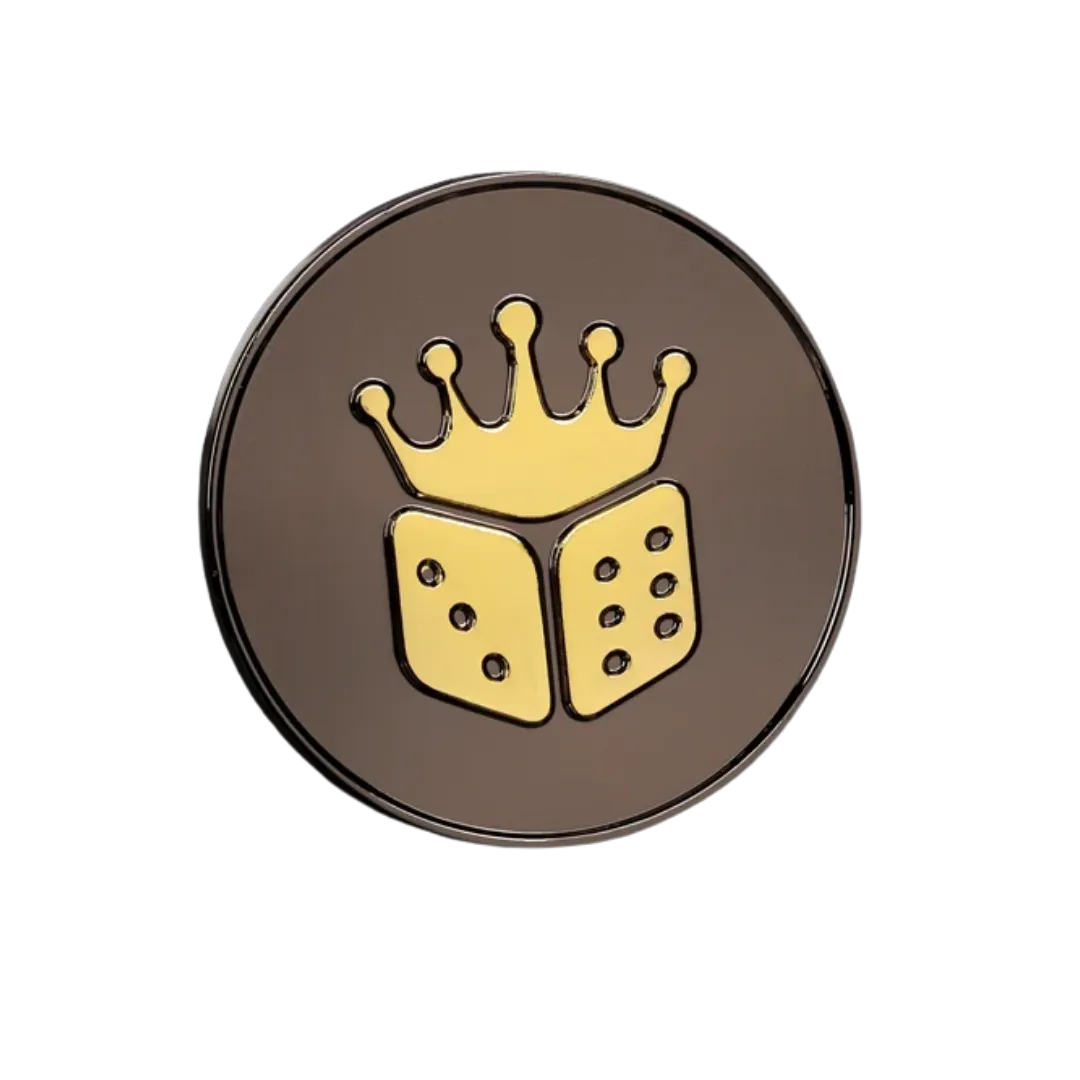 40mm Metal Coin - Omega | Gold-Baron of Dice-Radaddel